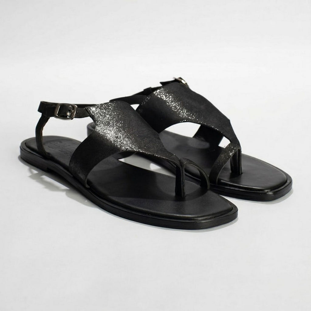 Sandales Mar - Noir Scintillant