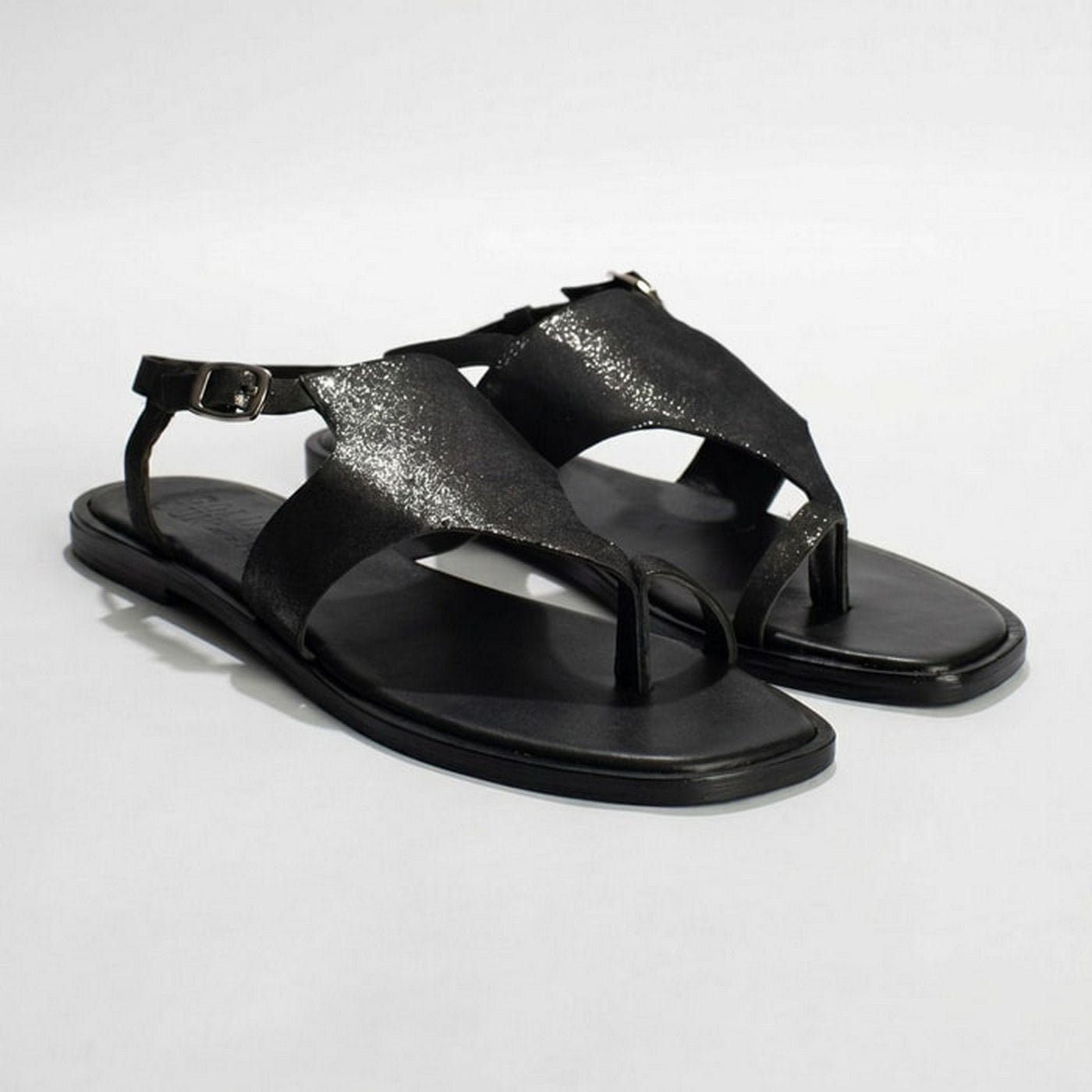 Sandales Mar - Noir Scintillant