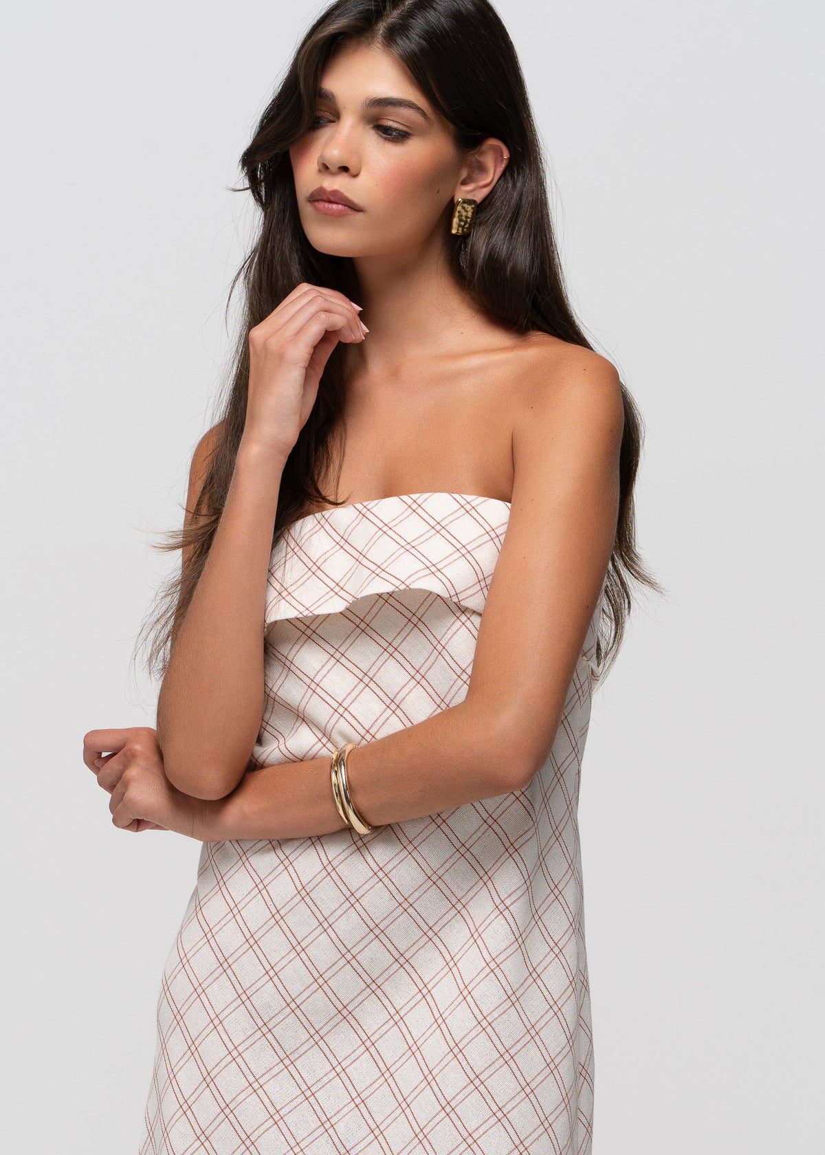 Abito Alba Strapless Organic Cotton Maxi