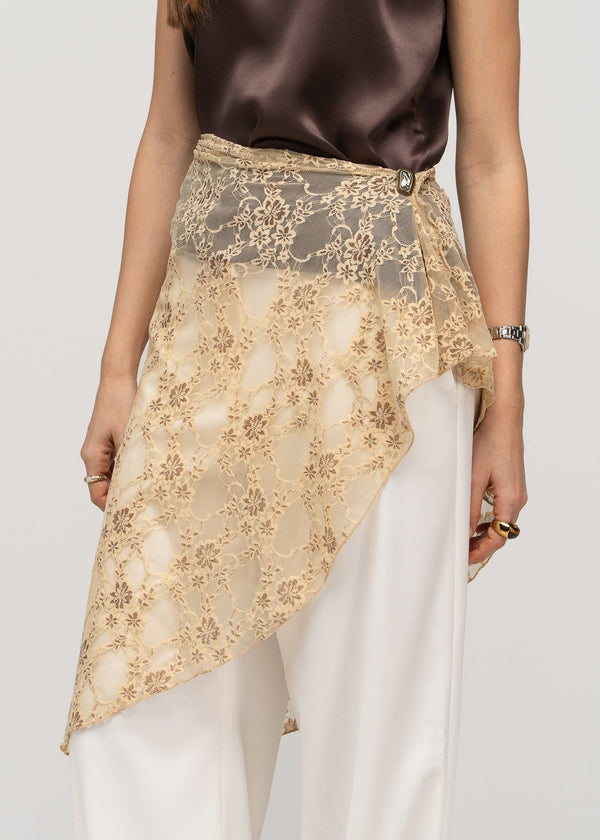 Sciarpa Ali Lace Wrap With Pin