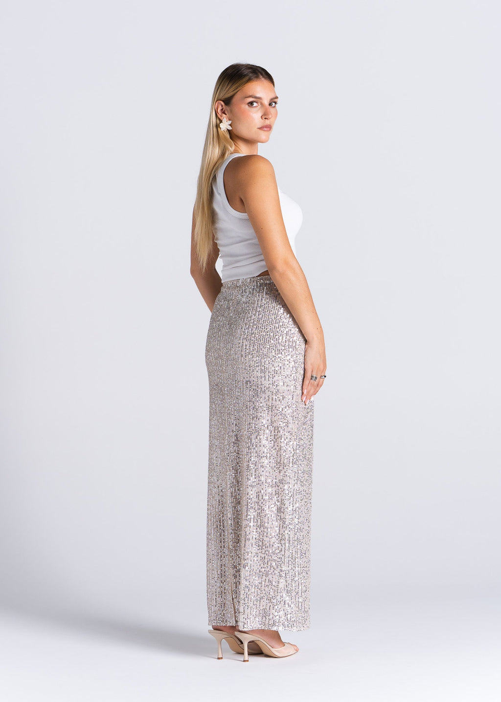 Jupe Estrella Sequins Maxi