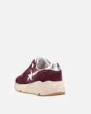 Golden Goose - Running Sole Bordeaux/White/Silver