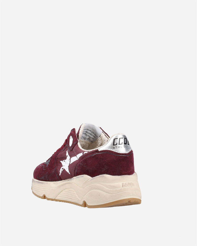 Golden Goose - Running Sole Bordeaux/White/Silver