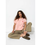 T-shirt Coeur Femme - Rose Uni Colore