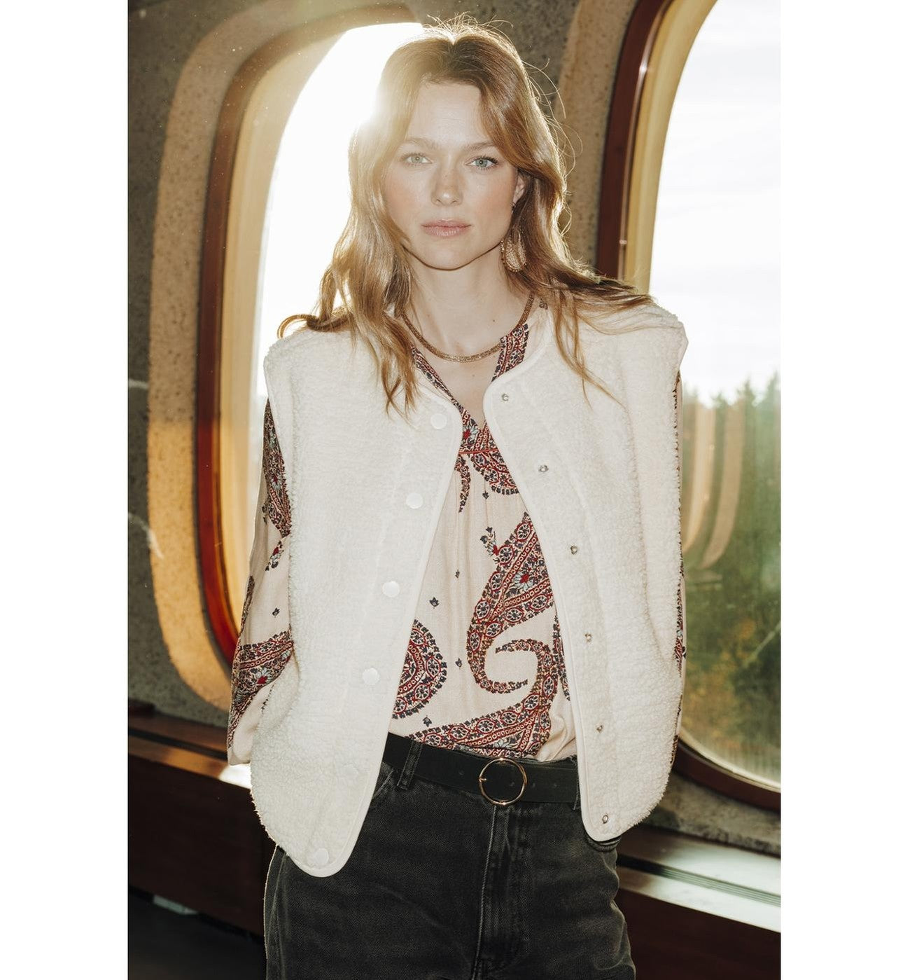 Paloma en Moumoute Reversible - Natural Plain Light
