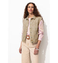 Veste sans Manches en Toile - Naturel Uni Clair