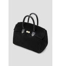 Mujer Bolso de Piel - Uni Negro Oscuro