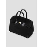 Mujer Bolso de Piel - Uni Negro Oscuro