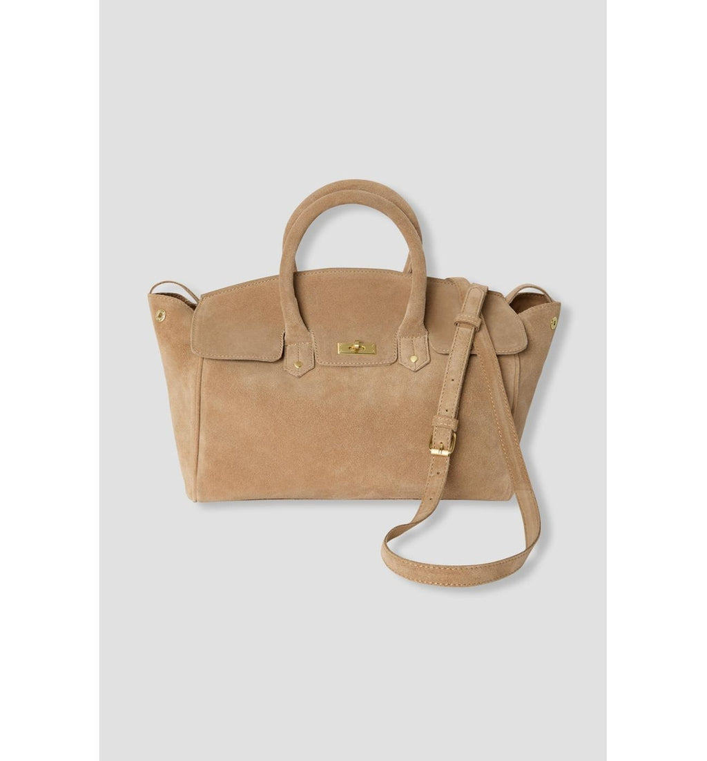 Sac en Cuir Femme - Grège Uni Clair