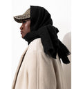 Bufanda iridiscente lisa para mujer - Negro oscuro liso