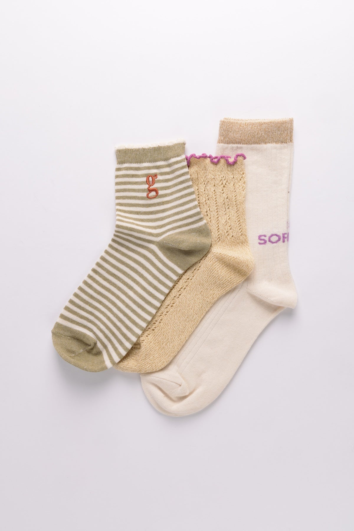 Trio De Chaussettes - Collection Été 26