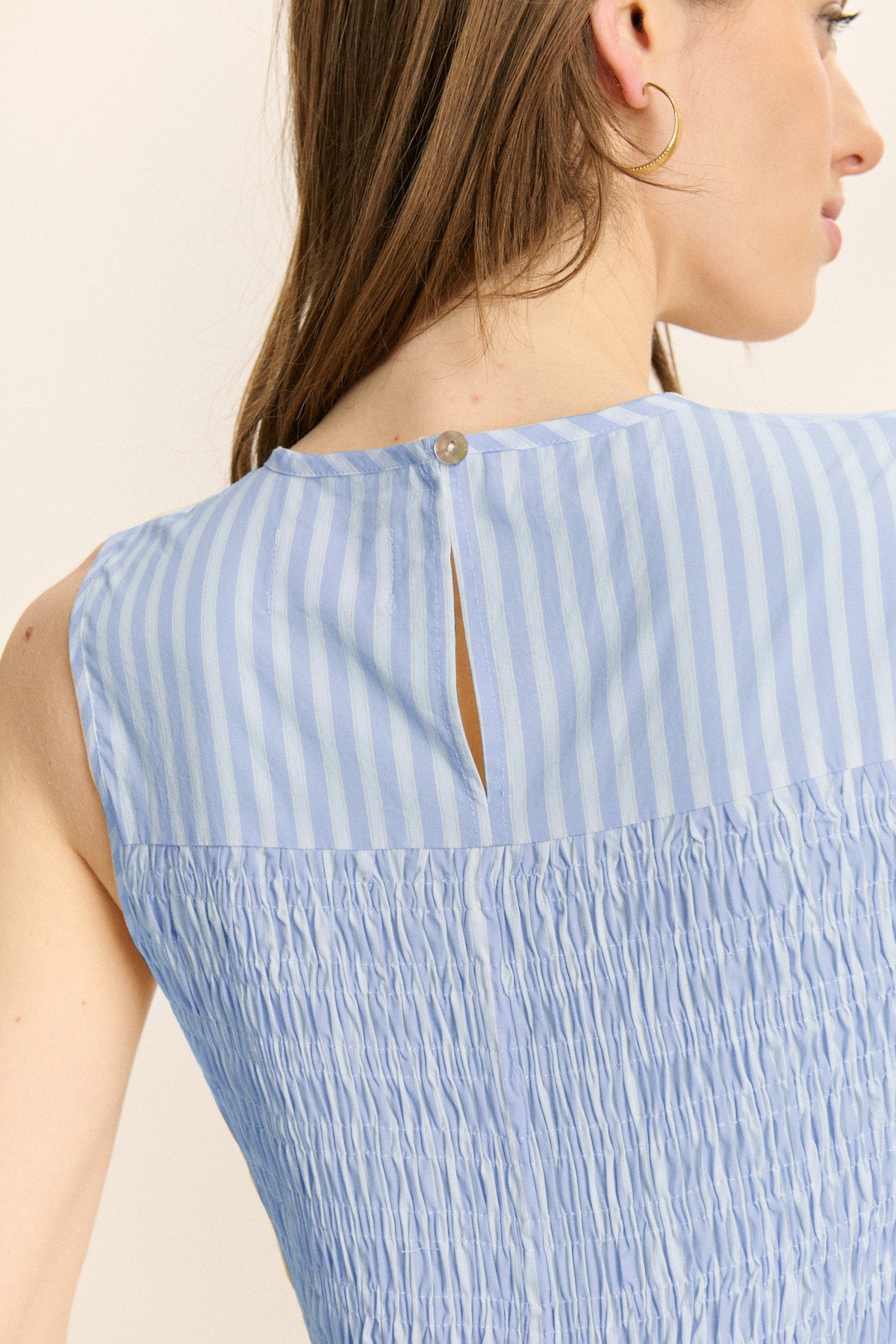 Top Cerise - Bleu