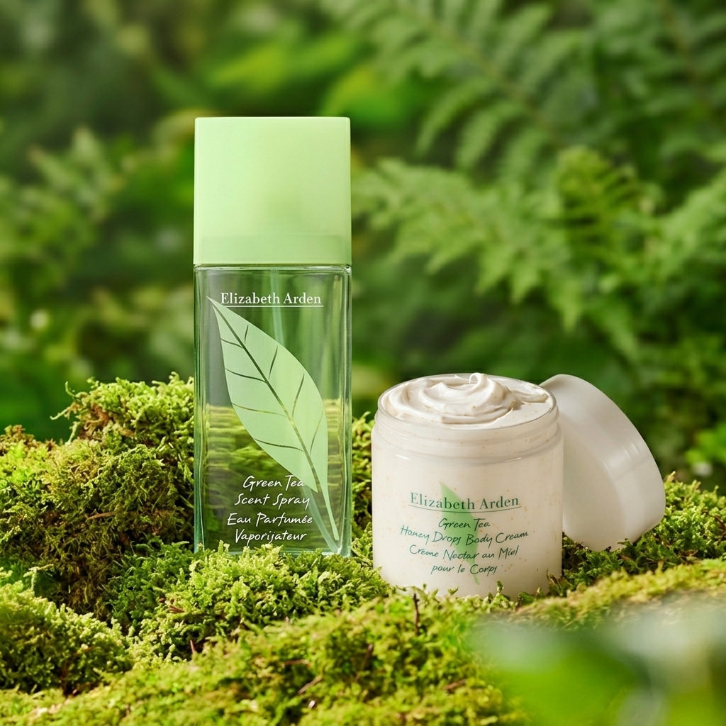 Duo Green Tea, Scent Spray et Crème Corps Honey Drops