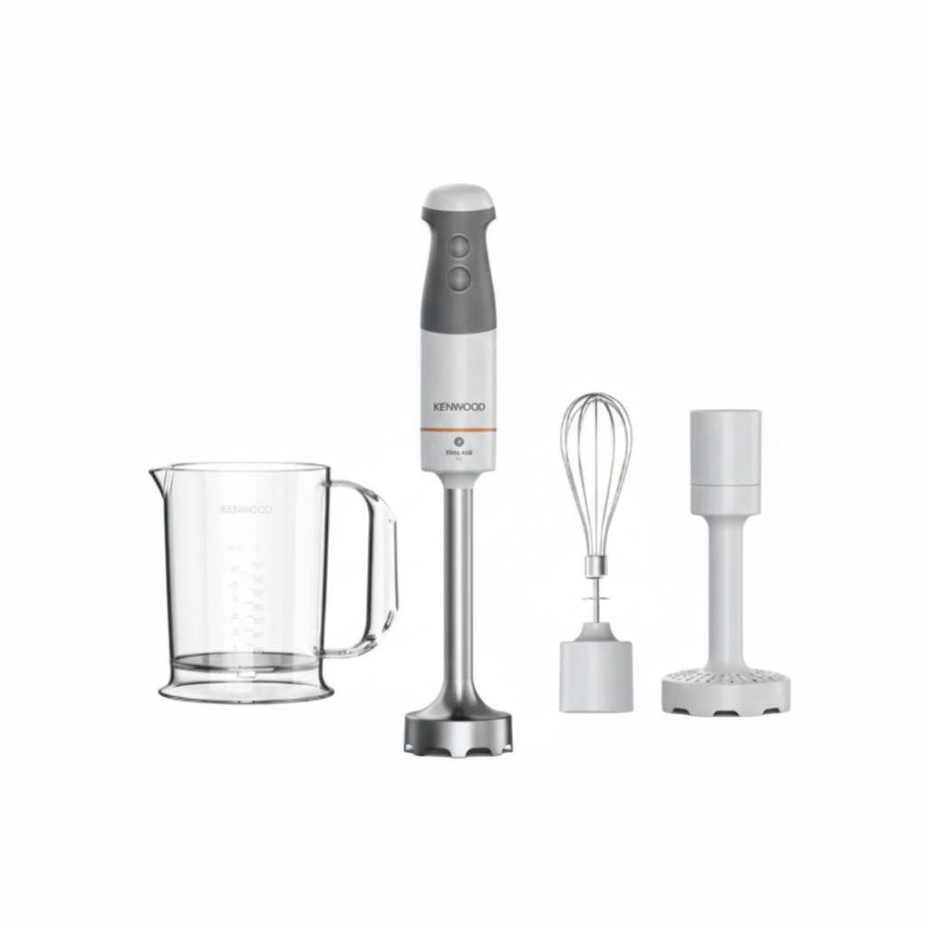 Blender ręczny z 4 akcesoriami – Triblade – 850 W – Biały/Szary