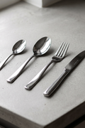 24 Piece Cutlery Set - Stainless Steel - Satin Finish Stainless Steel