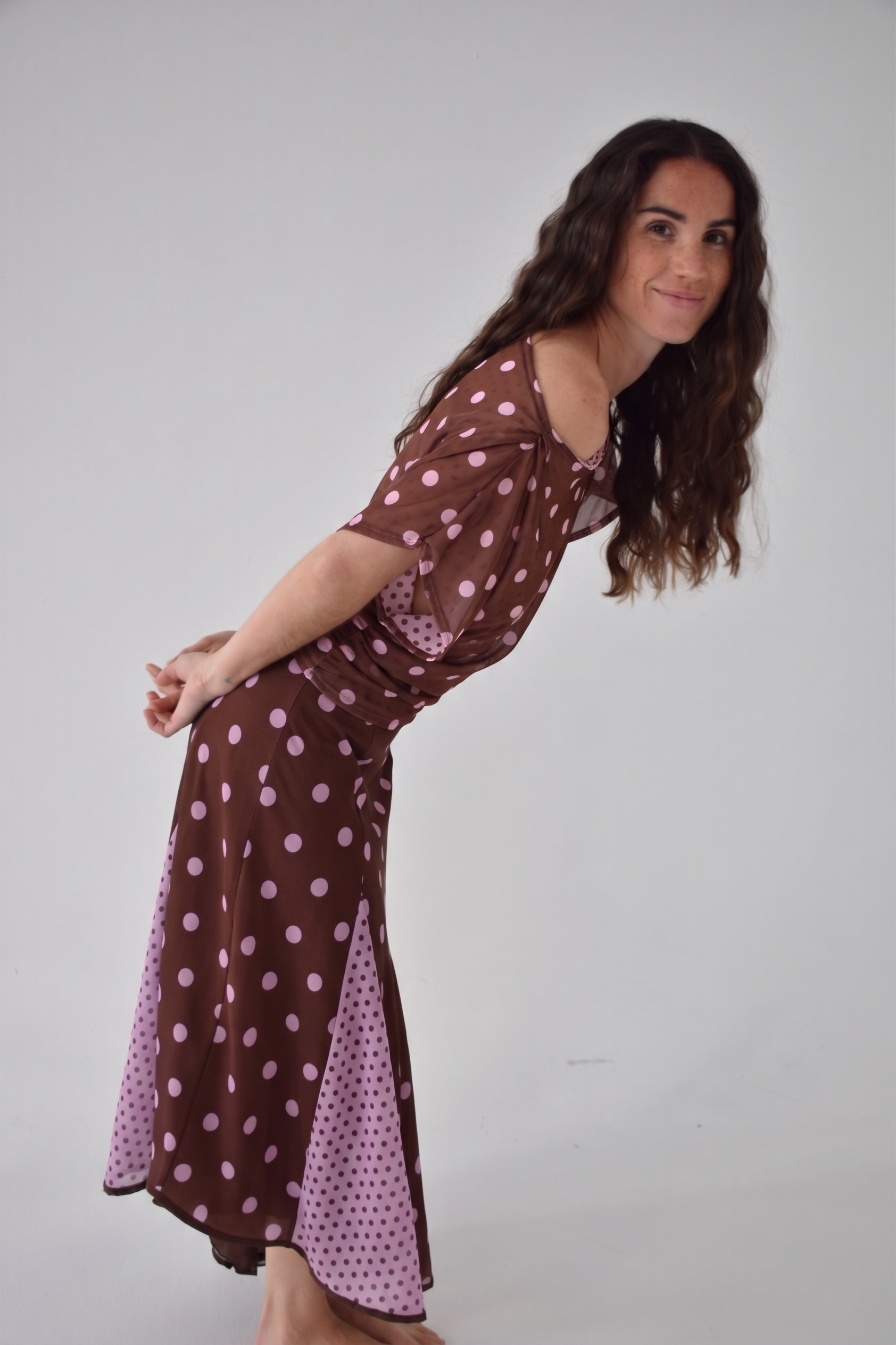 Top Jimena Topos Brown and Pink