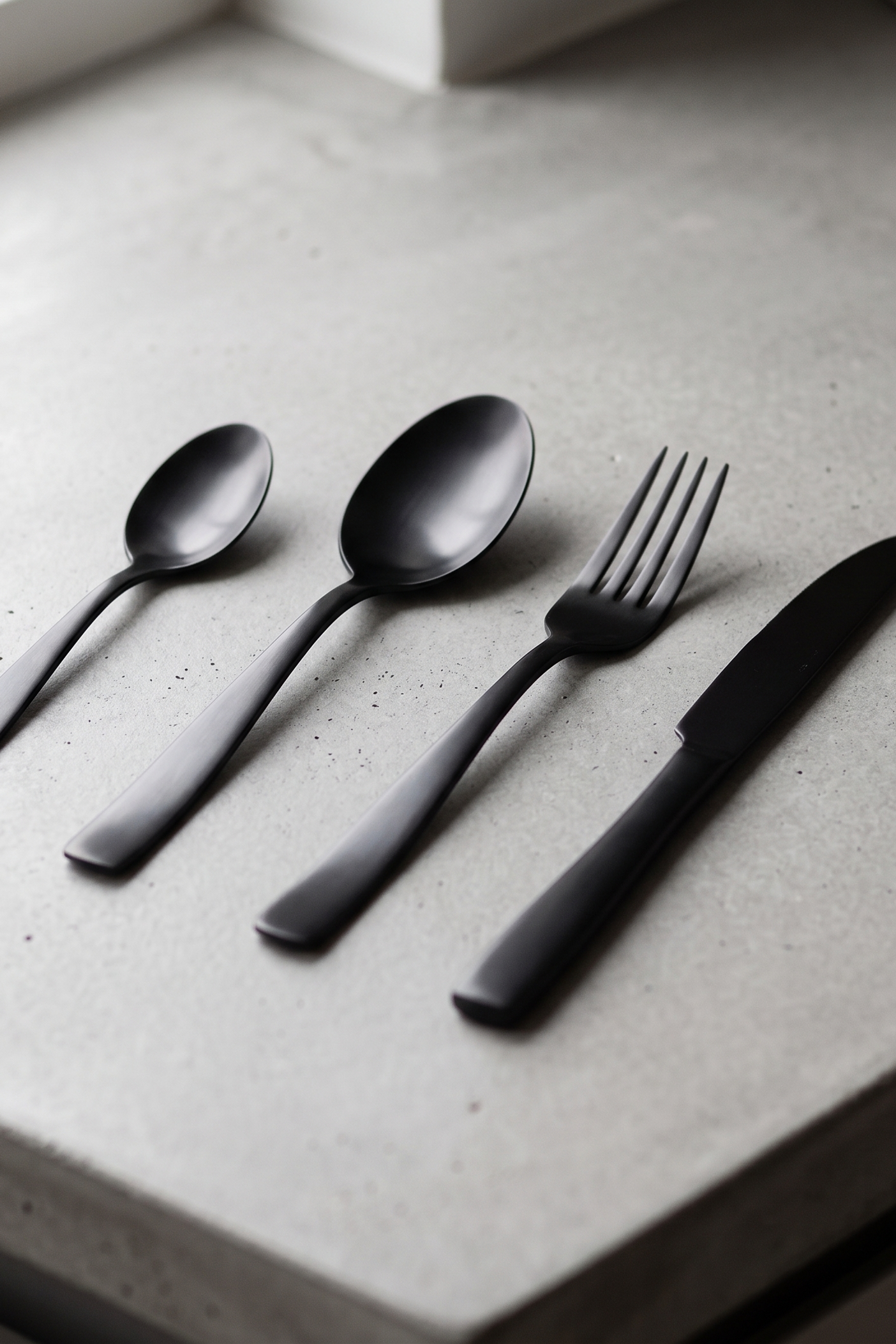 Cutlery 24 Pieces - Stainless Steel - Black