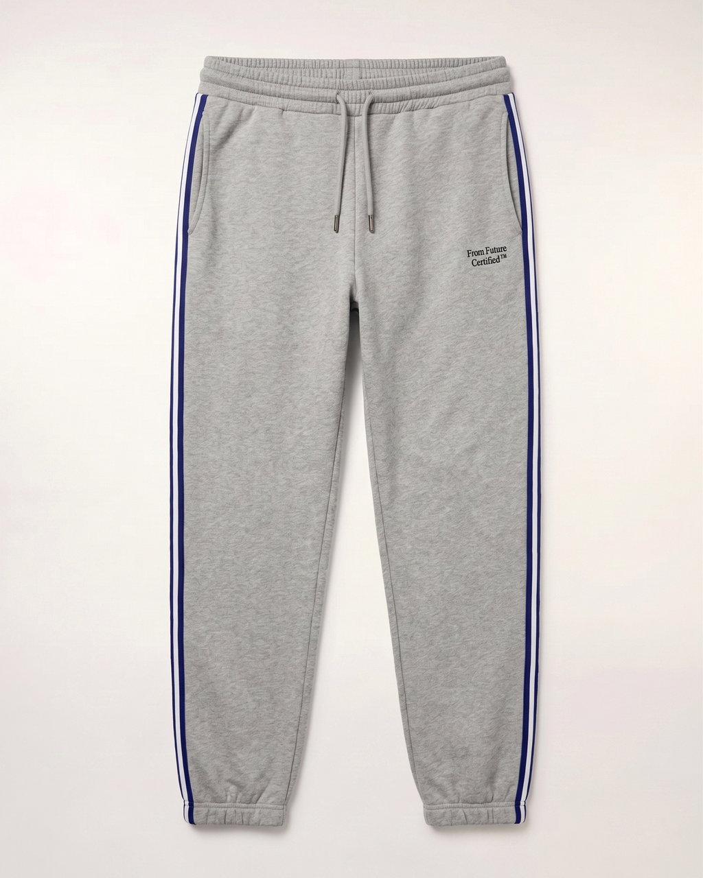 Wide Joggers With Bands And Embroidery