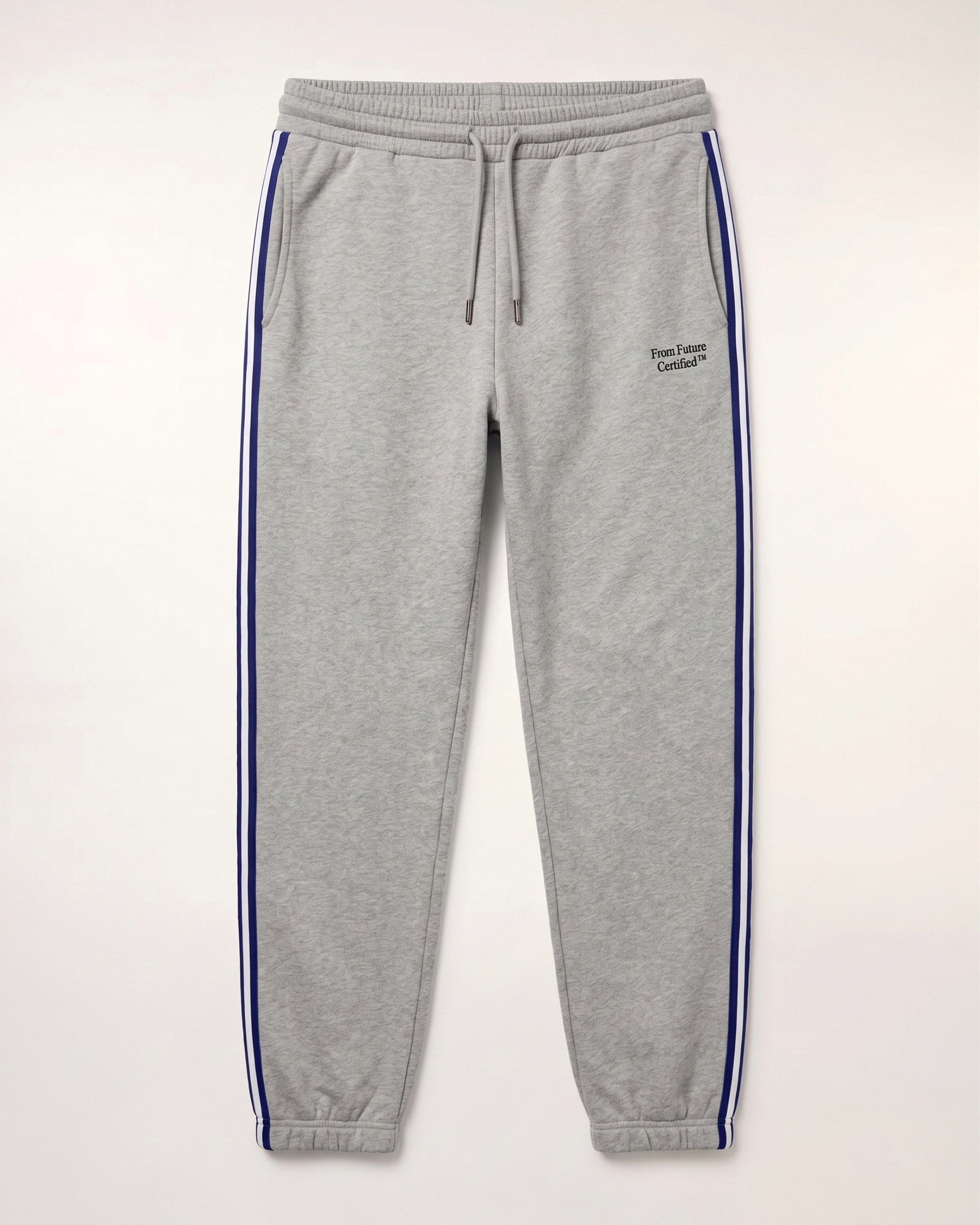 Wide Joggers With Bands And Embroidery