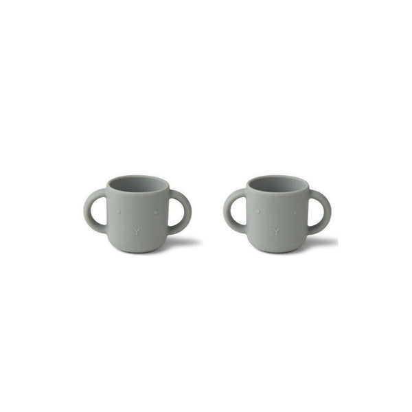 Gobelet En Silicone Pour Enfants - Lot De 2 Gene - Rabbit Dove Blue