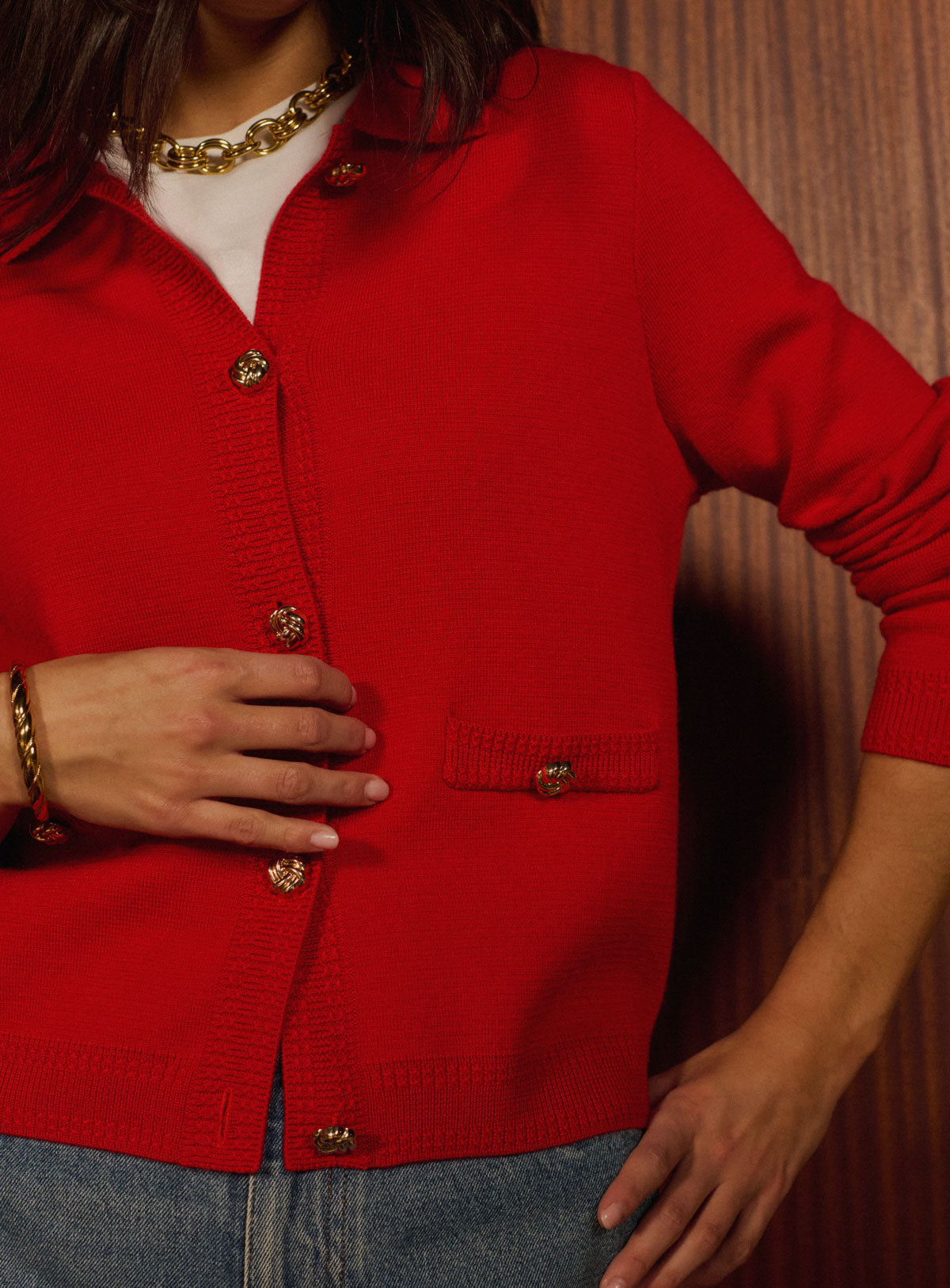 Gilet Melba - Rouge