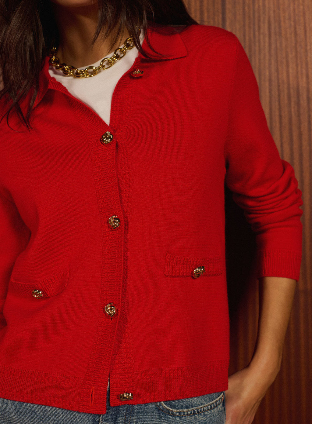 Gilet Melba - Rouge