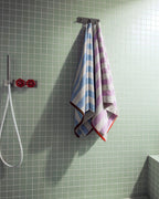 Gobo Hand Towel - Baby Blue / Wide Stripes