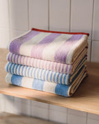 Gobo Hand Towel - Pastel Lilac / Wide Stripes
