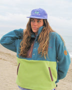 Casquette En Velours Côtelé - Logo Vert