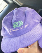 Casquette En Velours Côtelé - Logo Vert