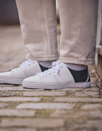 Baskets Basses René - Blanc Et Vert - Homme