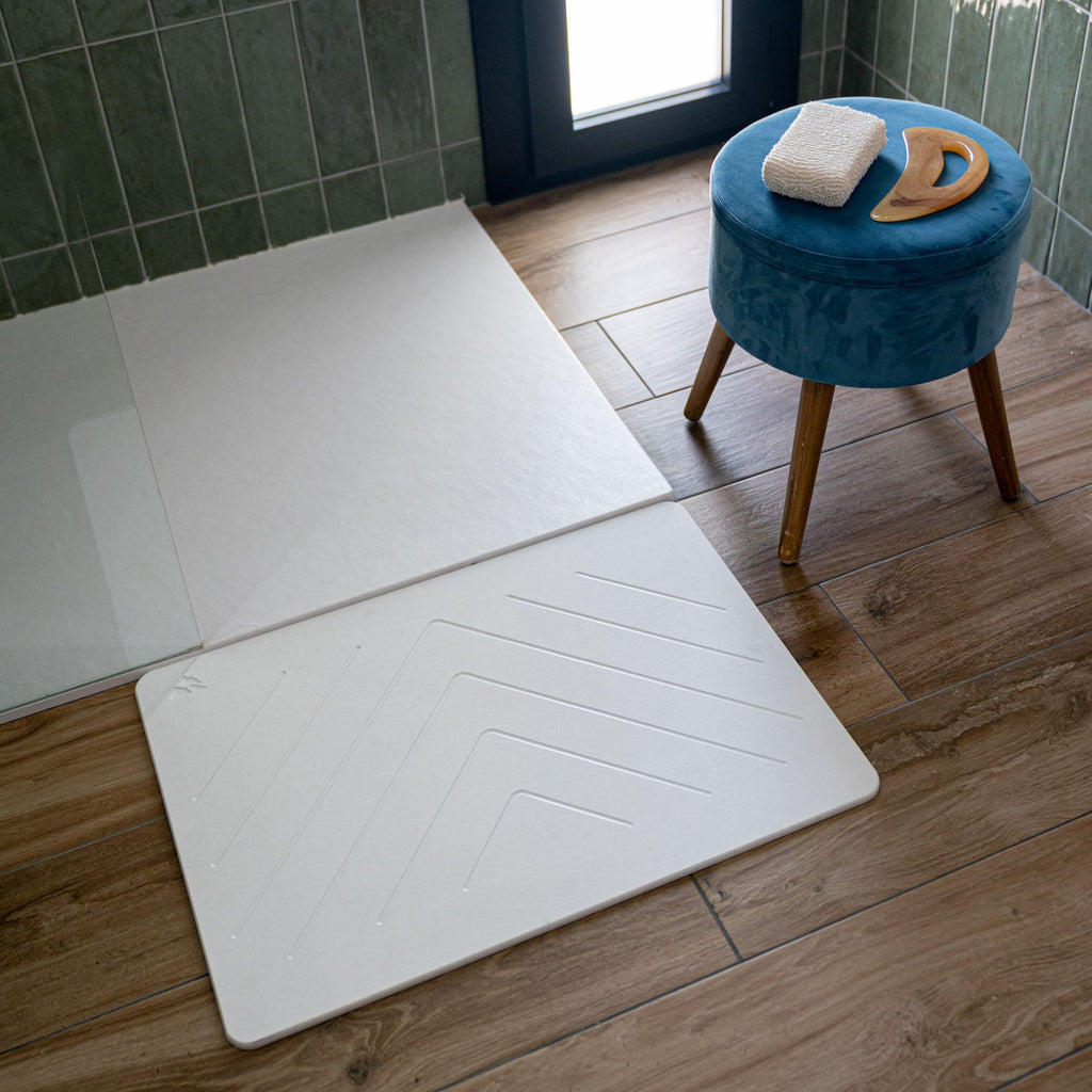 Lot De 2 Grands Tapis De Bain En Pierre De Diatomite
