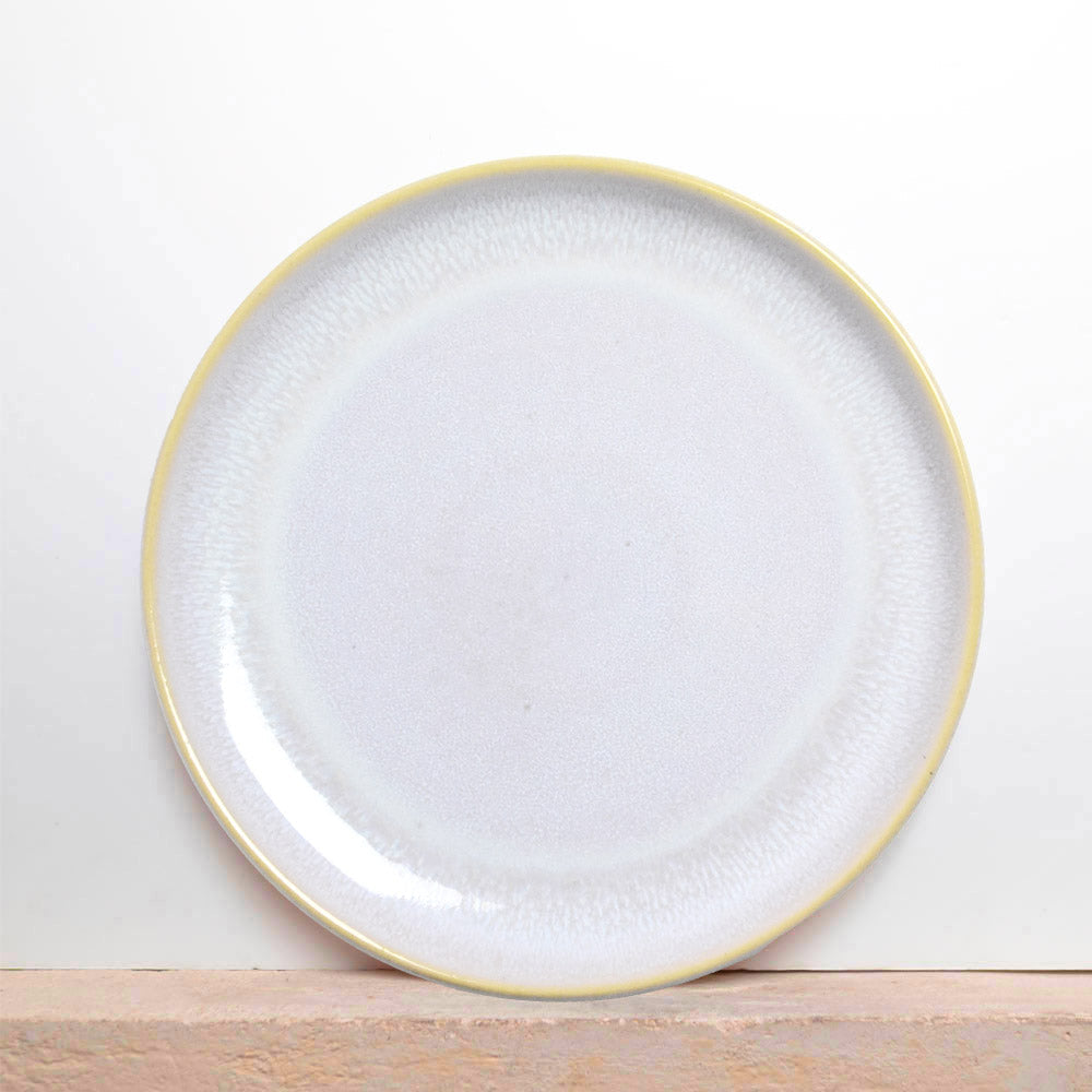 Large Plate - Pearly White