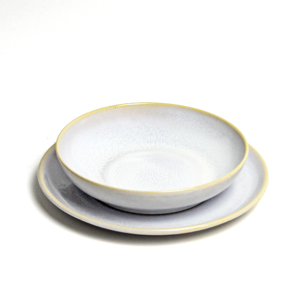 Deep Plates - Mother-of-Pearl White