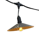 Vinty - Guirlande Solaire Hybride - Acier - Gris
