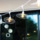Chic - Guirnalda con cable E27 - Acero - Blanco