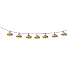 Tahiti - Guirnalda con cable E27 - Paja - Beige