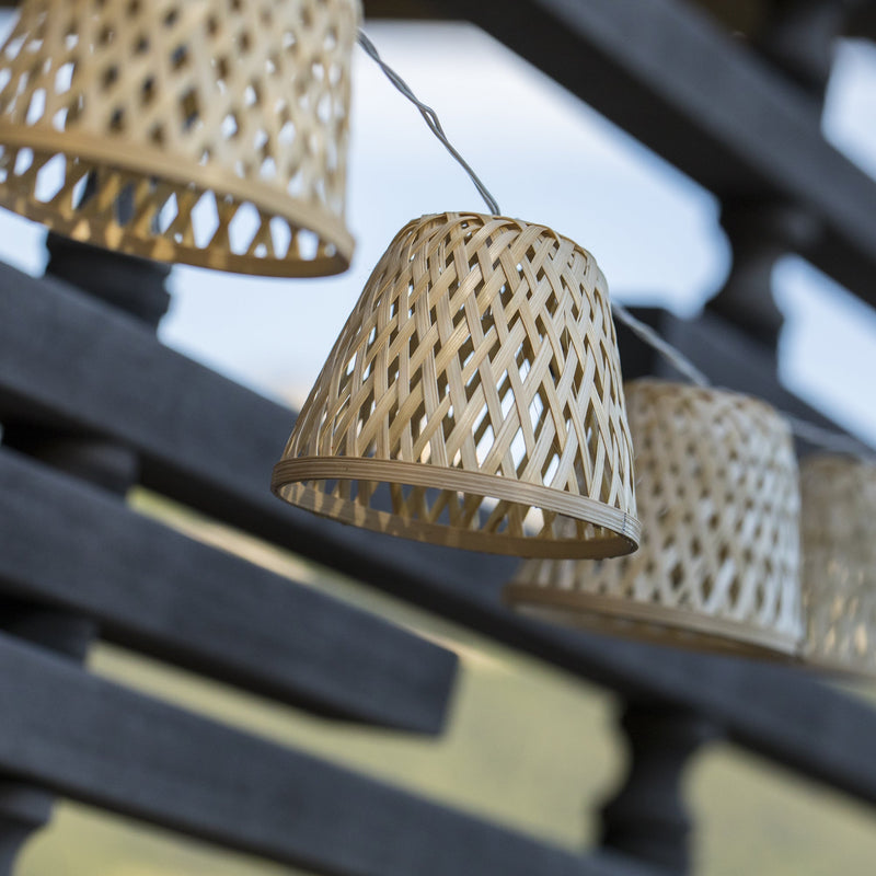 Chill - Hybrid Solar Garland - Bamboo - Beige