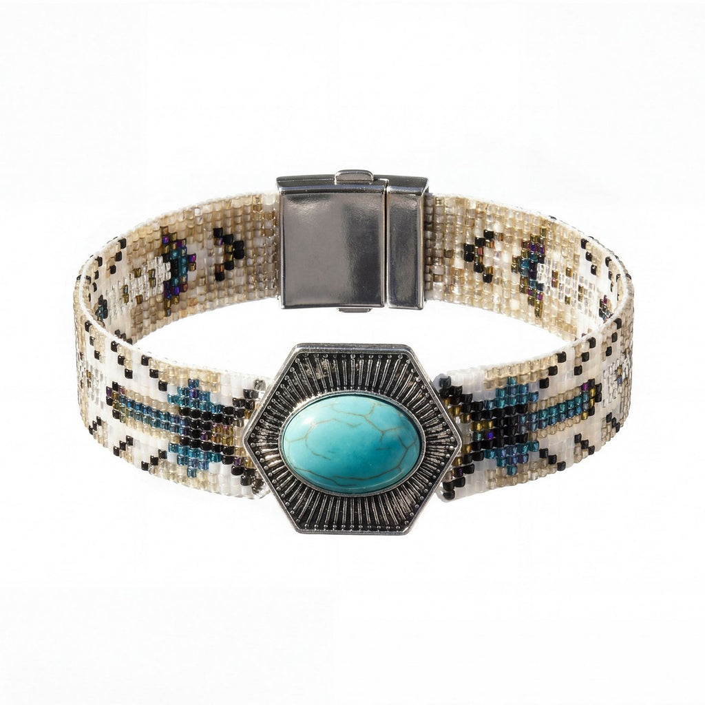 Bijoux Manchette Opale - Turquoise
