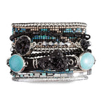 Manschettenarmband Carbone – Schwarz