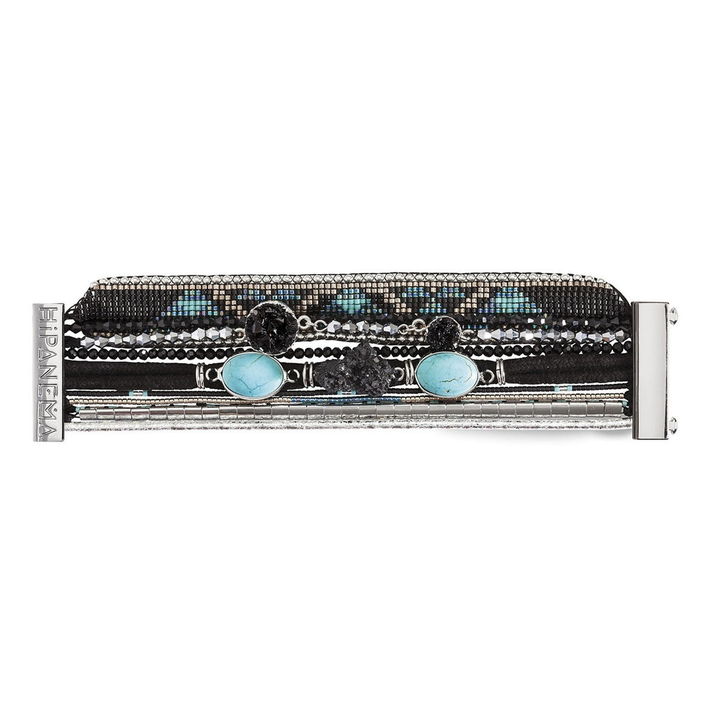 Manschettenarmband Carbone – Schwarz