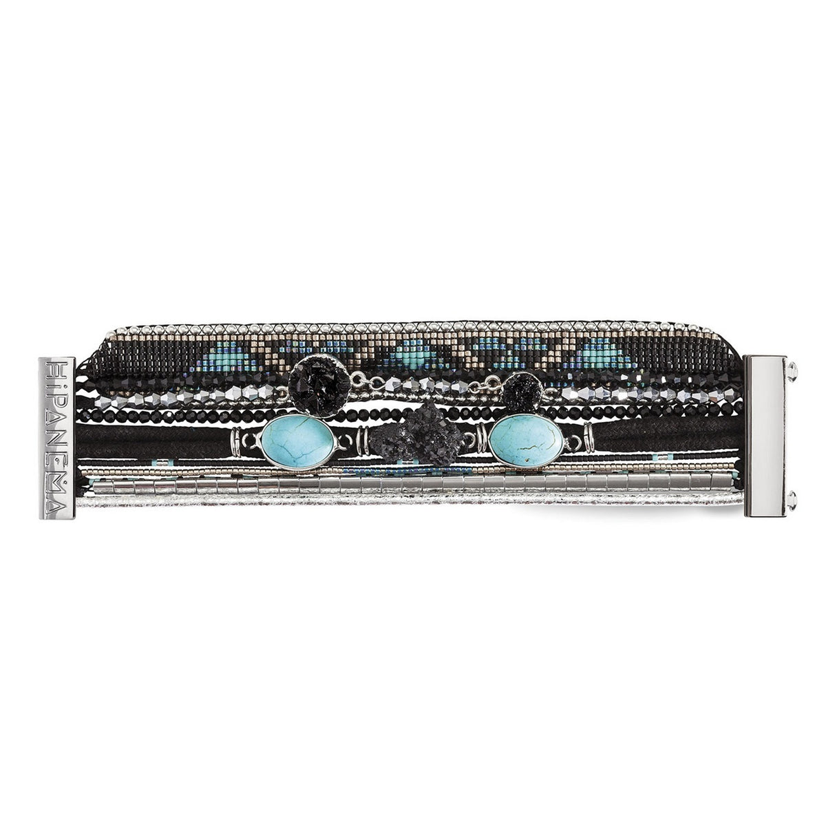 Manschettenarmband Carbone – Schwarz
