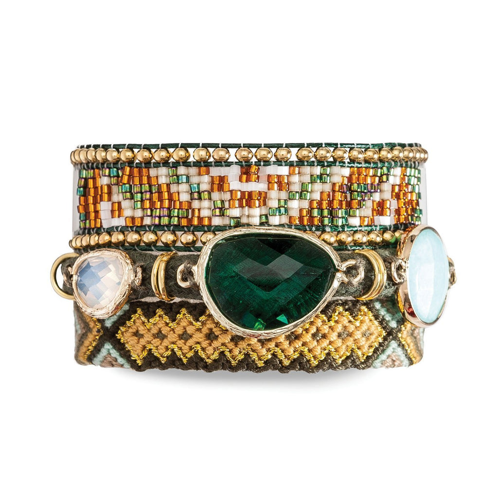 Joya Pulsera Manguito Nashville - Verde