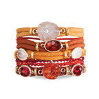 Manschettarmband Sienna - Röd