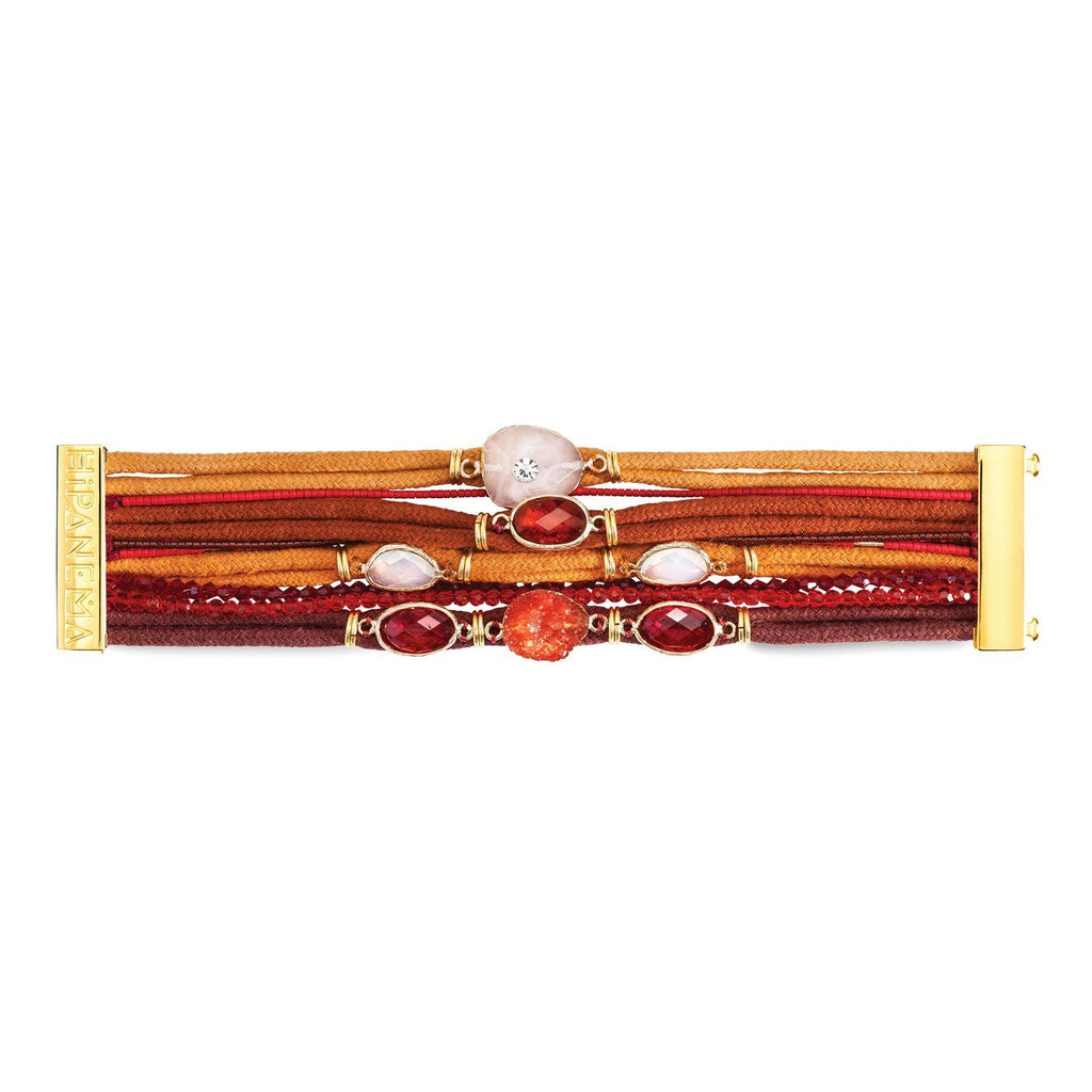 Manschettarmband Sienna - Röd