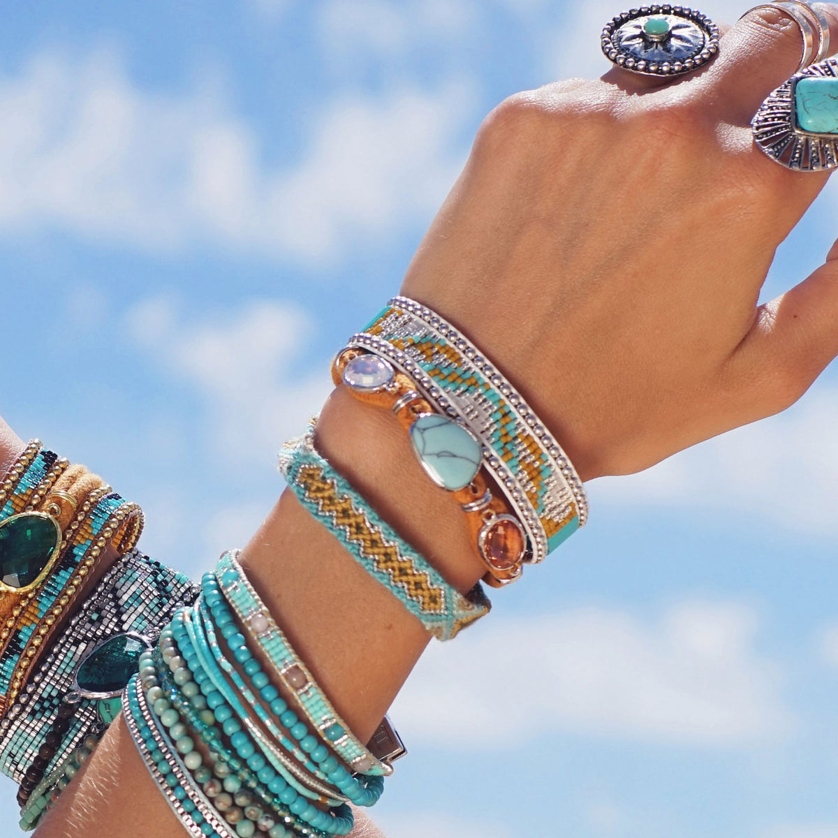 Bracciale a Fascia Southfork - Turchese