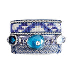 Joya Pulsera Manguito Wisteria - Azul