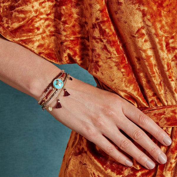 Joyas Brazalete Astrolink Géminis - Dorado