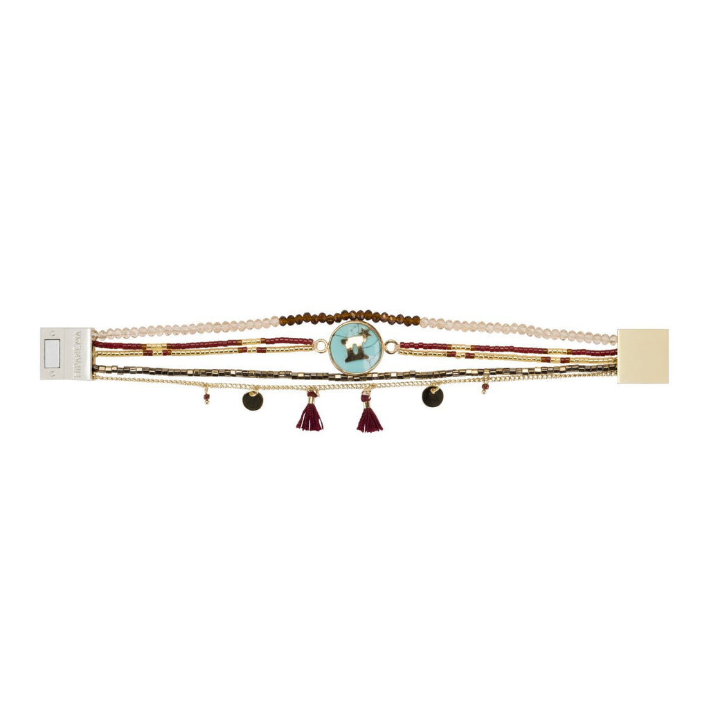 Joyas Brazalete Astrolink Géminis - Dorado