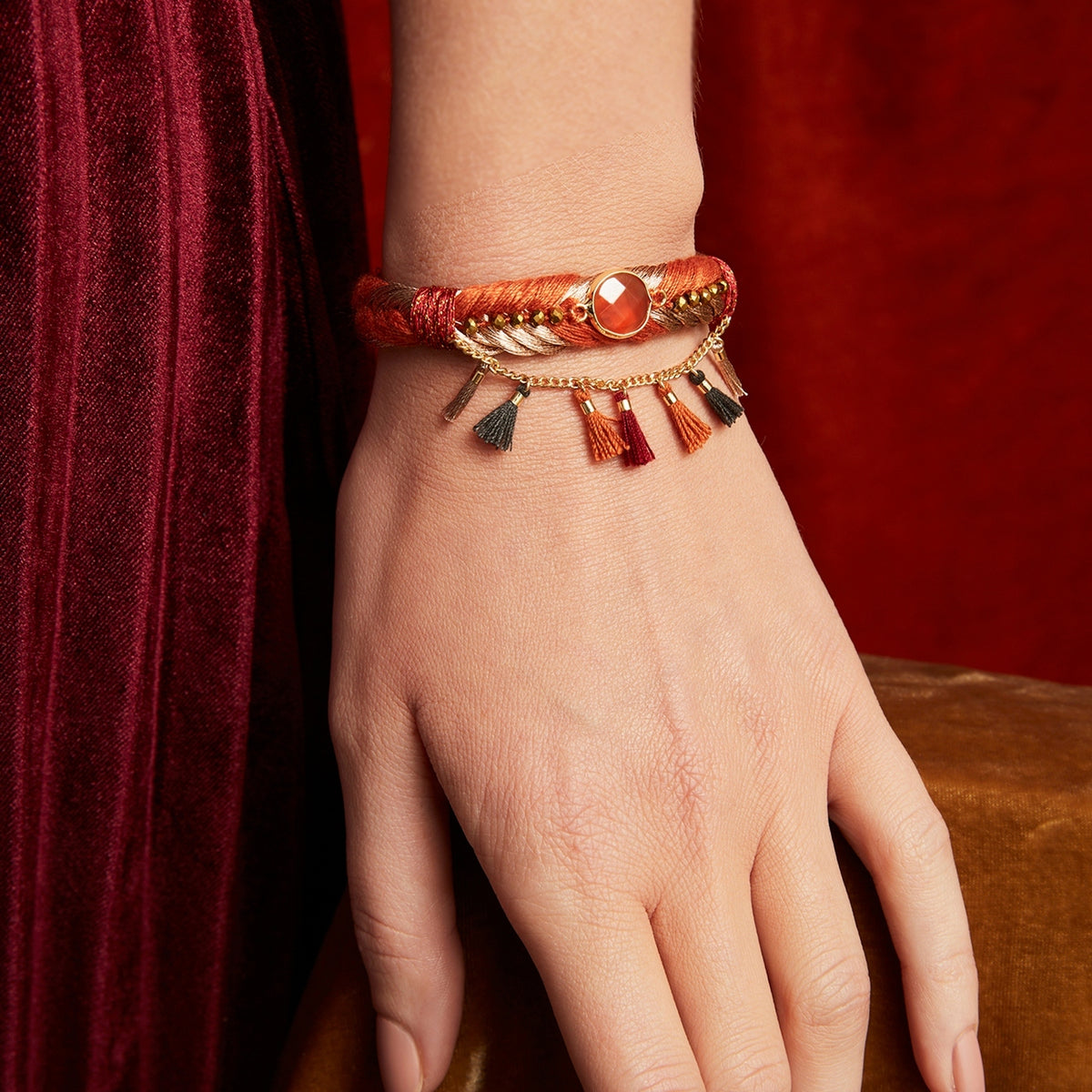 Sieraden Manchetarmband Tasmania - Terracotta